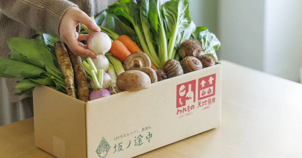自分の好きなペースで新鮮な野菜を受け取れる坂ノ途中 旬のお野菜セット