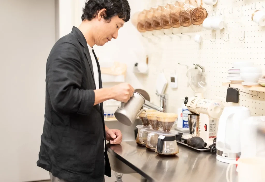 3種類のコーヒーの飲み比べ